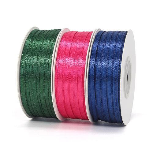 Manufacturer wholesale 0.3cm double-sided ribbon, tag ribbon, ribbon webbing, 3mm bookmark ribbon