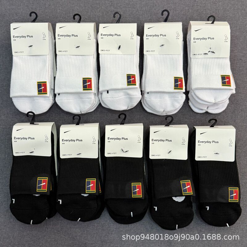 Foreign trade hook socks hot standard tennis socks men and women breathable sweat-absorbent fashion fitness running basketball socks