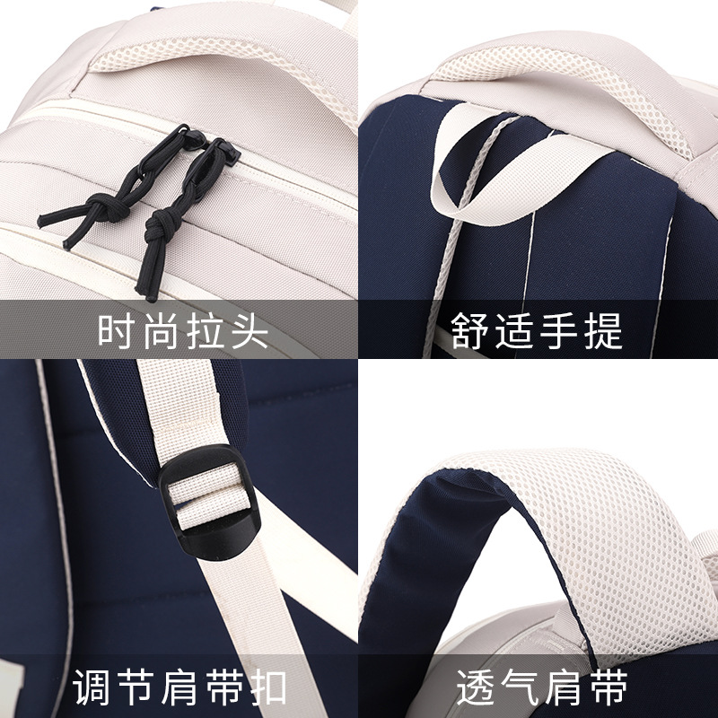 Nuevas mochilas de pescado natural mayorista para estudiantes de alta capacidad para hombres y mujeres mochilas de tracción transfronterizas de secundaria