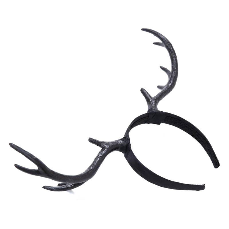 INS mismo estilo Halloween simulación Antler diadema Navidad ELK diadema accesorios de fotografía tocado en stock al por mayor