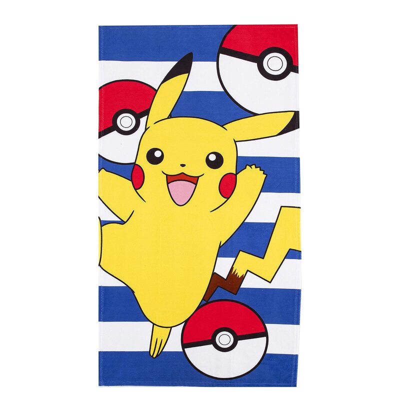 Cross-Border Pokemon Beach Towel 100% Polyester Fiber Bath Towel Microfiber Beach Towel Blanket Wholesale