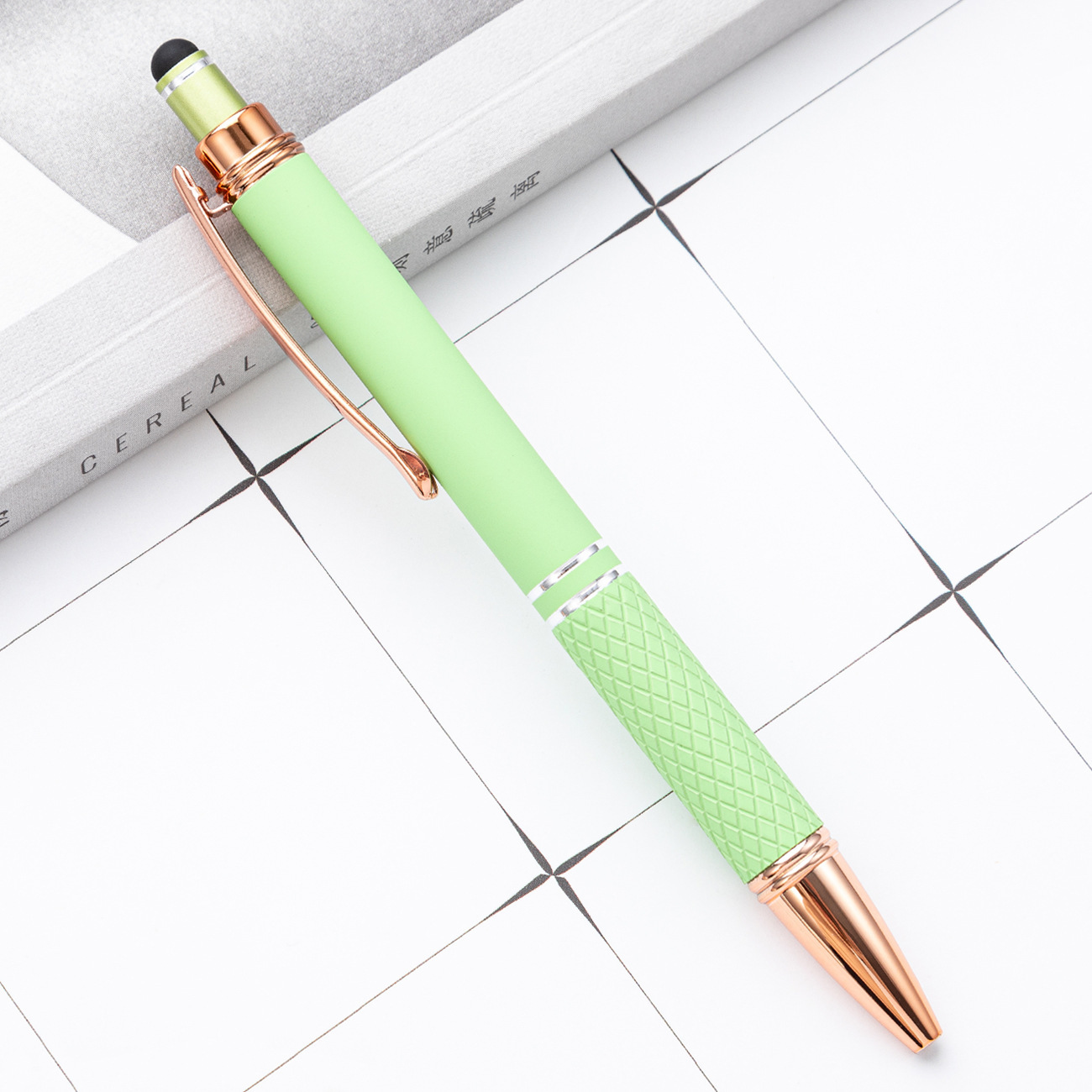 Fábrica de bolígrafo táctil de escritura de escritura de papelería publicitaria multicolor bolígrafo imprimible logotipo bolígrafo