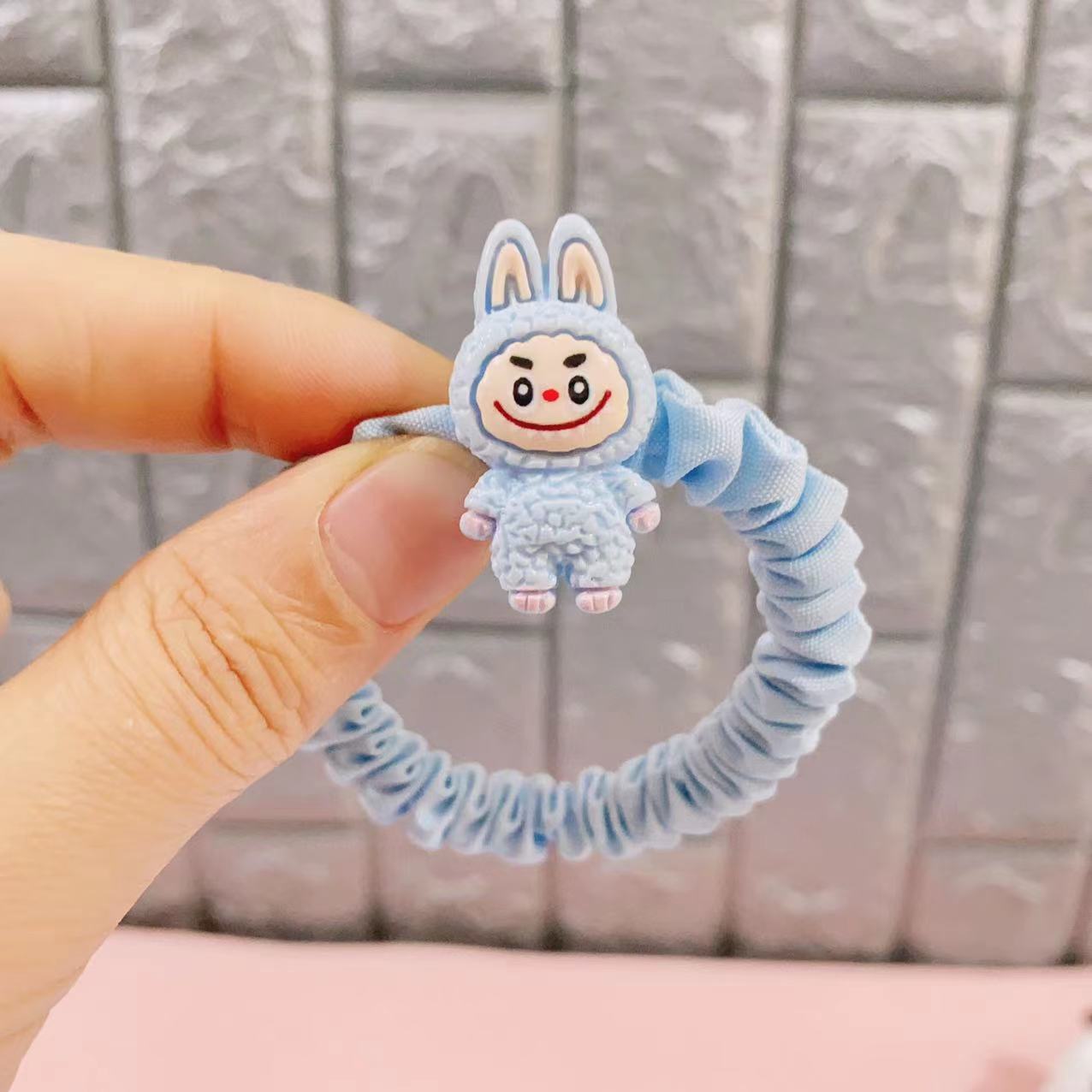 컬러풀한 고무줄 풀 천 2 # (파란색)
