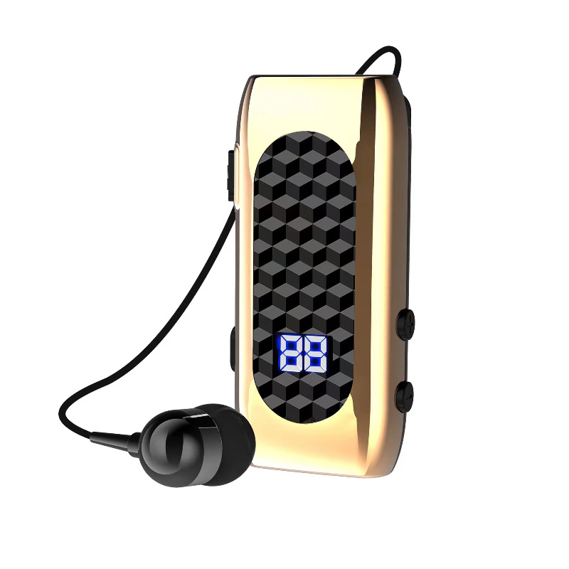 Transfronterizo DR13 collar telescópico cable auricular Bluetooth Universal Digital Display llamada de negocios 20H Número de vibración
