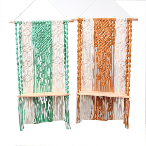 ins Nordic style hand-woven tapestry shelf bedroom living room home hotel B&B decoration