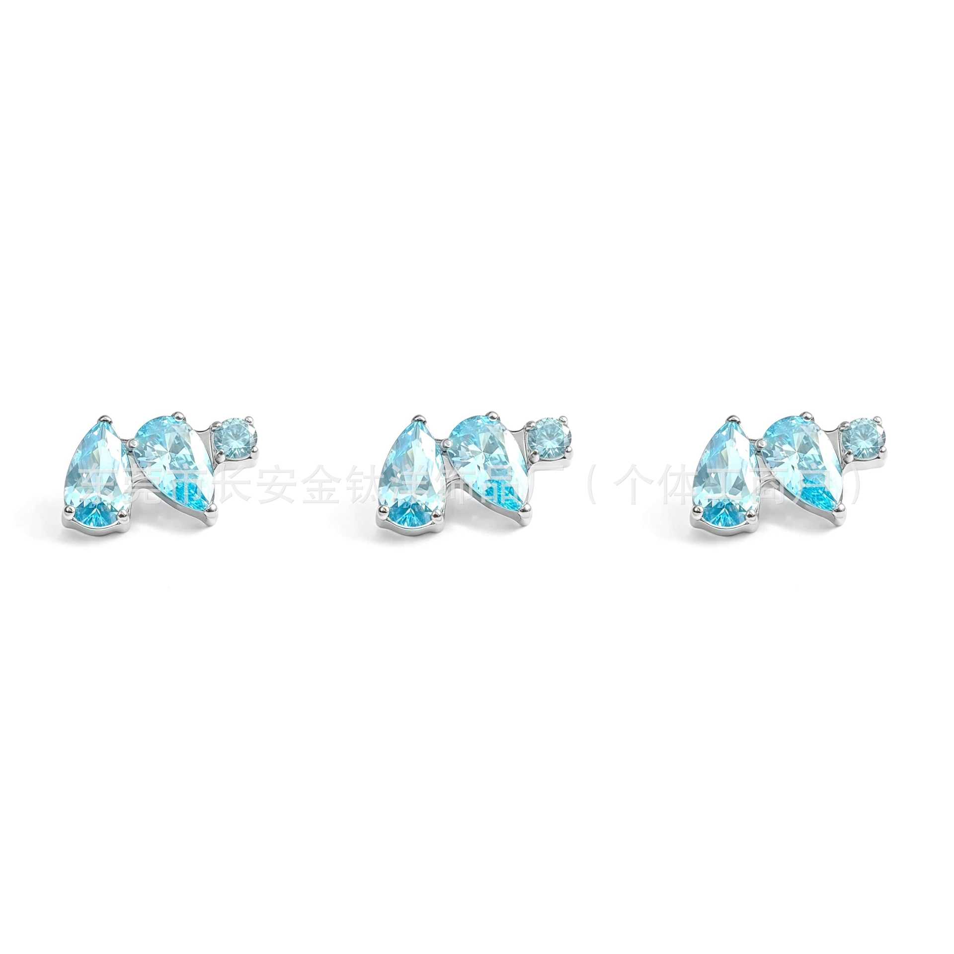 Pointed titanium steel lip stud product view
