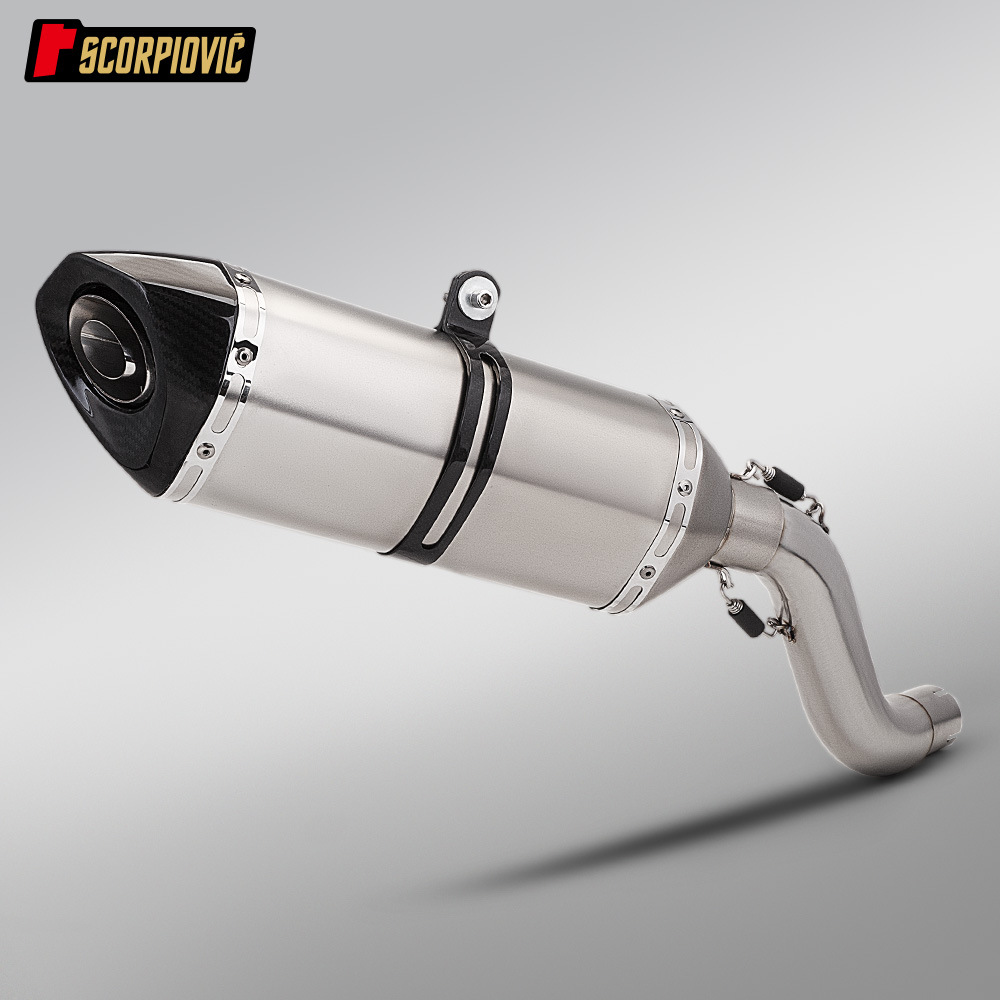 Motorcycle Modification Suitable for Cfmoto 700Mt Mid-Section Exhaust Pipe Sc Scorpio Dream Star Street Tail Section