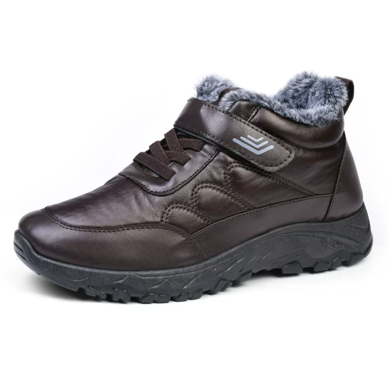 Winter Platform Boots, Middle-Age Casual, Thickened Fur Lining, Sizes 39–44