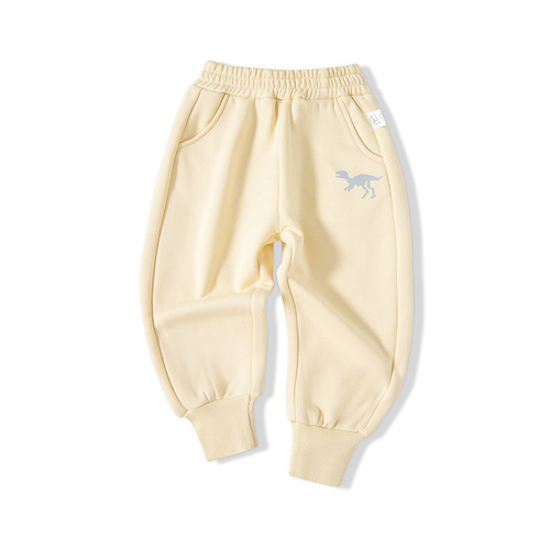 Korean children's spring fashion brand new children's sport pants with thermal lining, boys' casual pants, baby long pants, one-time dropshipping