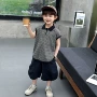 新款条纹男童短袖夏装