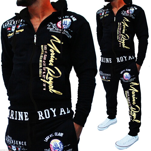2024 Cross-Border Men's Fashion Two-Piece Hooded Sport Shirt and Pants Set with Hood Print Sport Suit