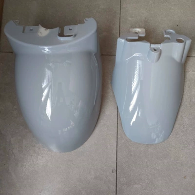 Motorcycle Fender: water shield for Emma Little Sheep - swan-gray-small-turtle-king-front-mudguard-comes-with-installation-screws