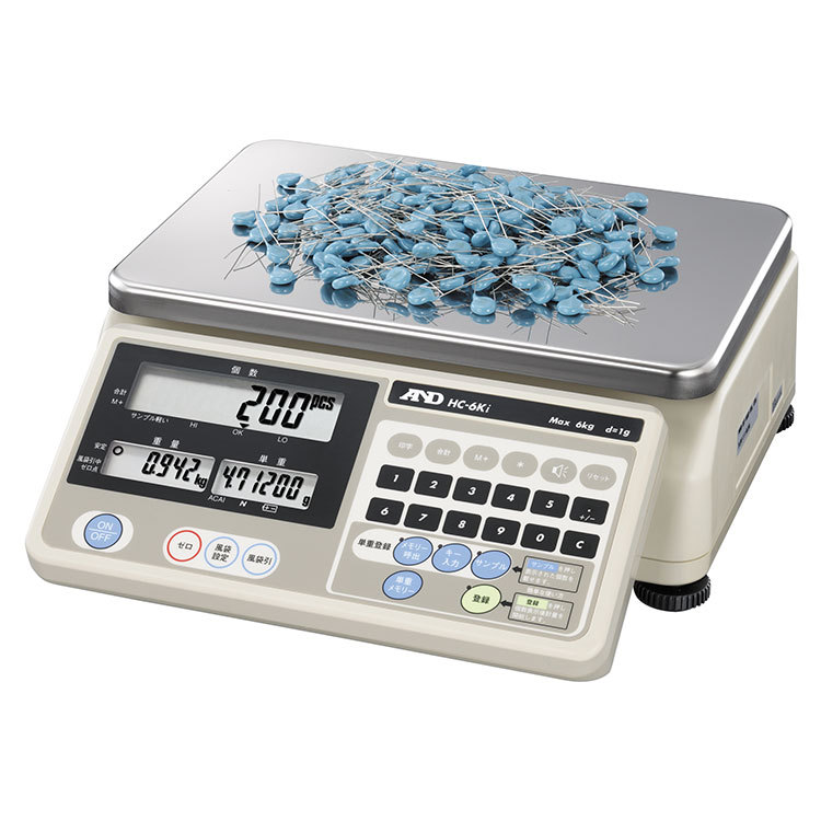 【日本AND】HC-6Ki电子计数天平/个数计数天平/6Kg/1g