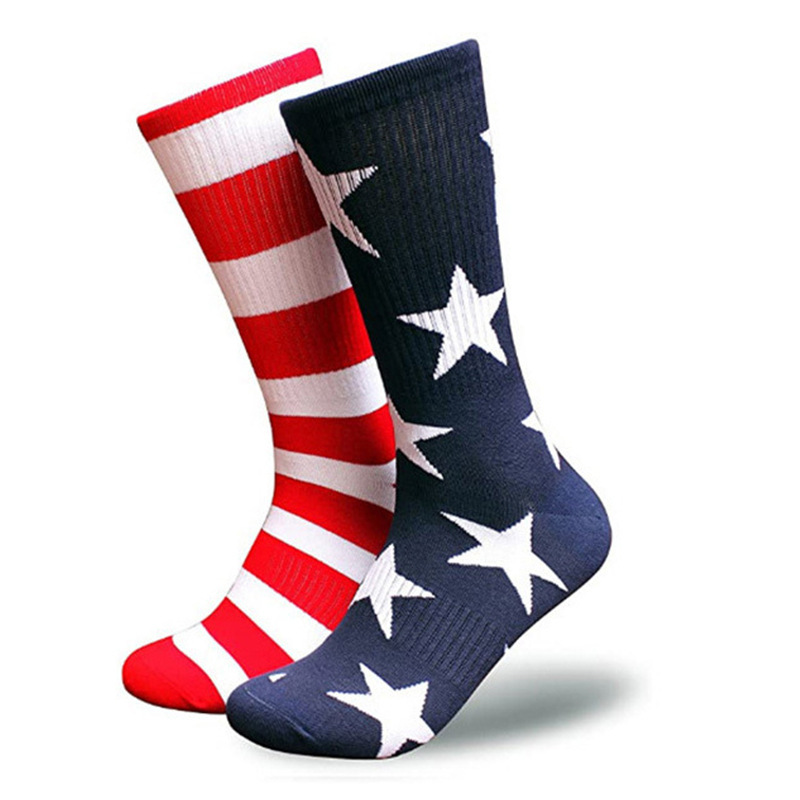Comercio exterior ropa interior ropa de dormir calcetines divertidos para hombres día de la independencia regalos novedades