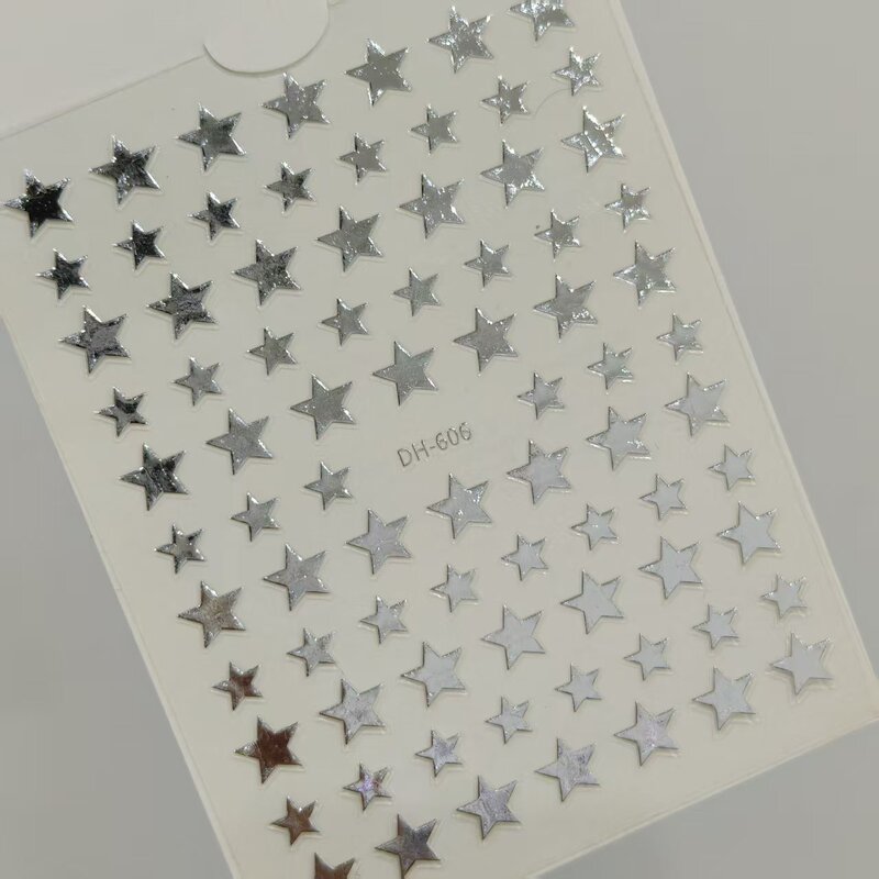 Liquid Metal Silver Nail Stickers Hot Silver Starburst Heart DIY Small Size Pattern Nail Art Stickers Jewelry Dh Style Liquid Metal Silver Nail Stickers Hot Silver Starburst Heart DIY Small Size Pattern Nail Art Stickers Jewelry Dh Style