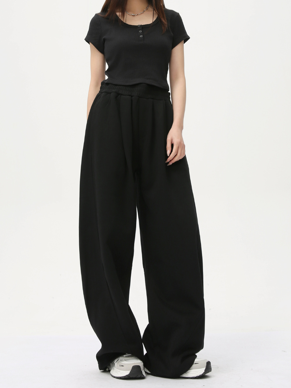 MTLCLOTHES Hombres| Coreano medio abierto con solapa ancha de color sólido contorno suelto conjunto deportivo casual