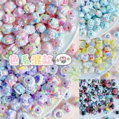 16mm系混手絵珠重工珠散珠ブレスレット手作りdiy携帯チェーンアクセサリーバッチ