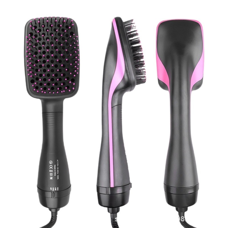 スクエアコーム Amazon 2-in-1 ホットエアコーム ドライ＆ウェット ヘアアイロン マイナスイオン ヘアアイロン 収納式 マイナスイオンヘアアイロン|undefined