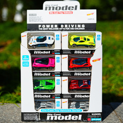 Mini Alloy Car Sheet Car Racing Model Children's Toy Kindergarten Prize Alloy Car Model Sell on a Stool Wholesale