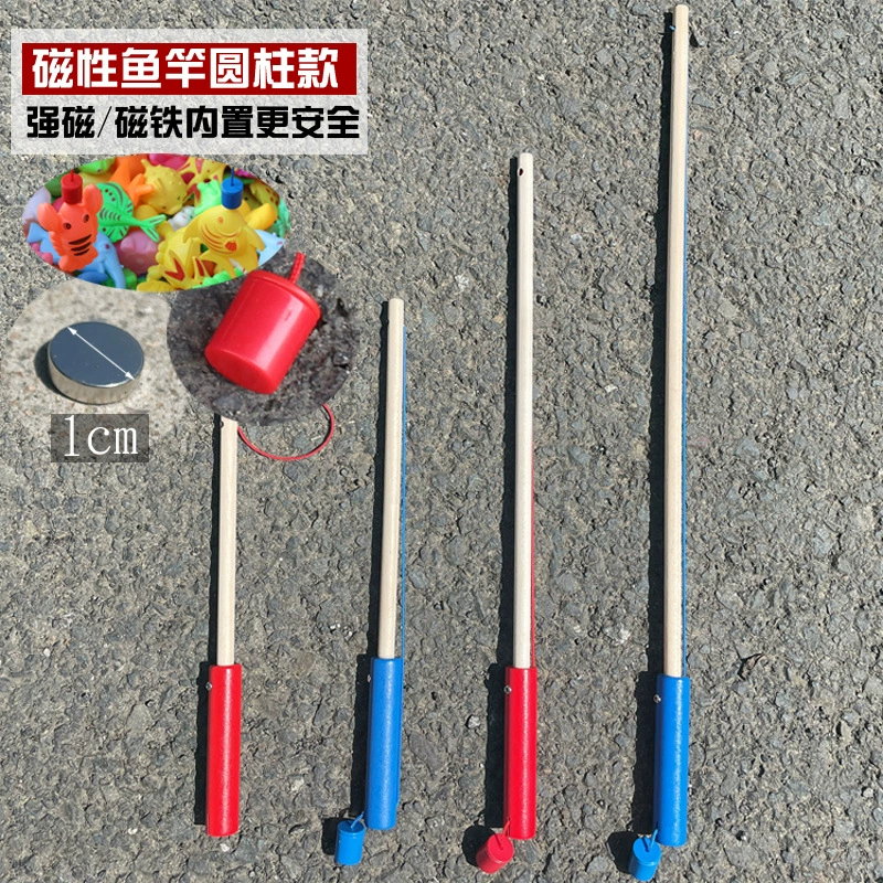 Детская Магнитная игрушка для удочки Деревянная Удочка Детская игра для рыбалки Квадратная игрушка для рыбалки Магнитная удочка