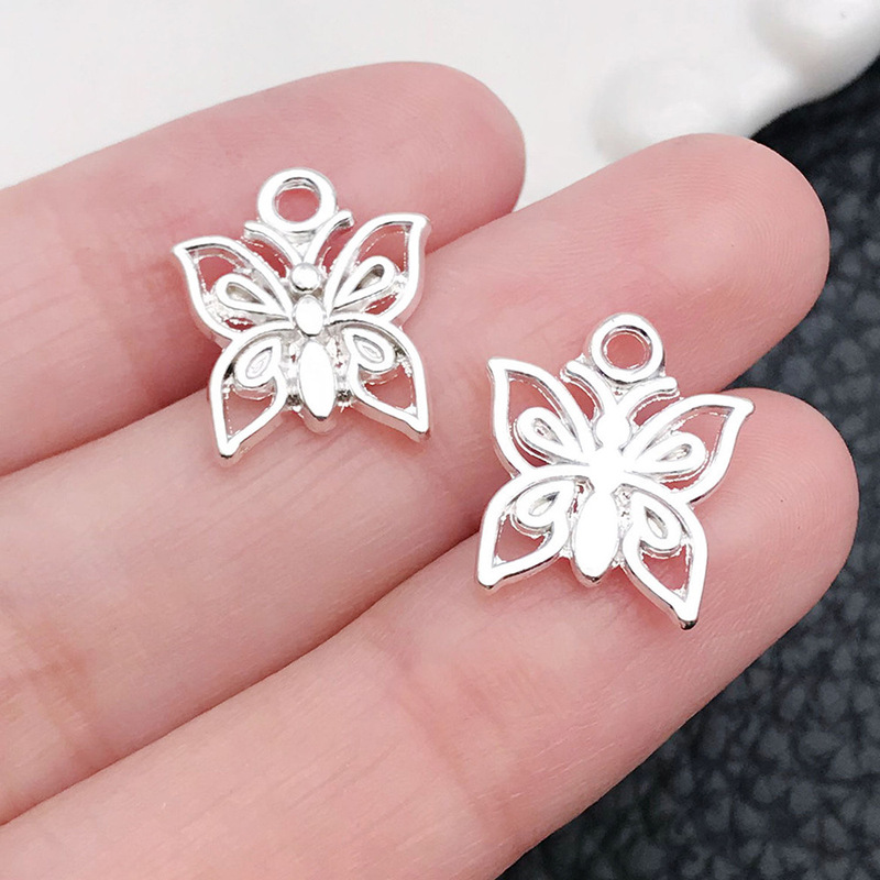 100種類の五色抜き蝶トンボミツバチ合金ペンダントdiyブレスレットキーホルダーアクセサリーバッグ|undefined