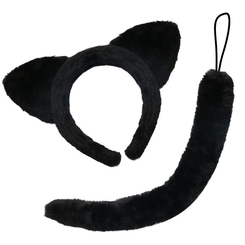 블랙 엘라스틱 테일 투피스 세트