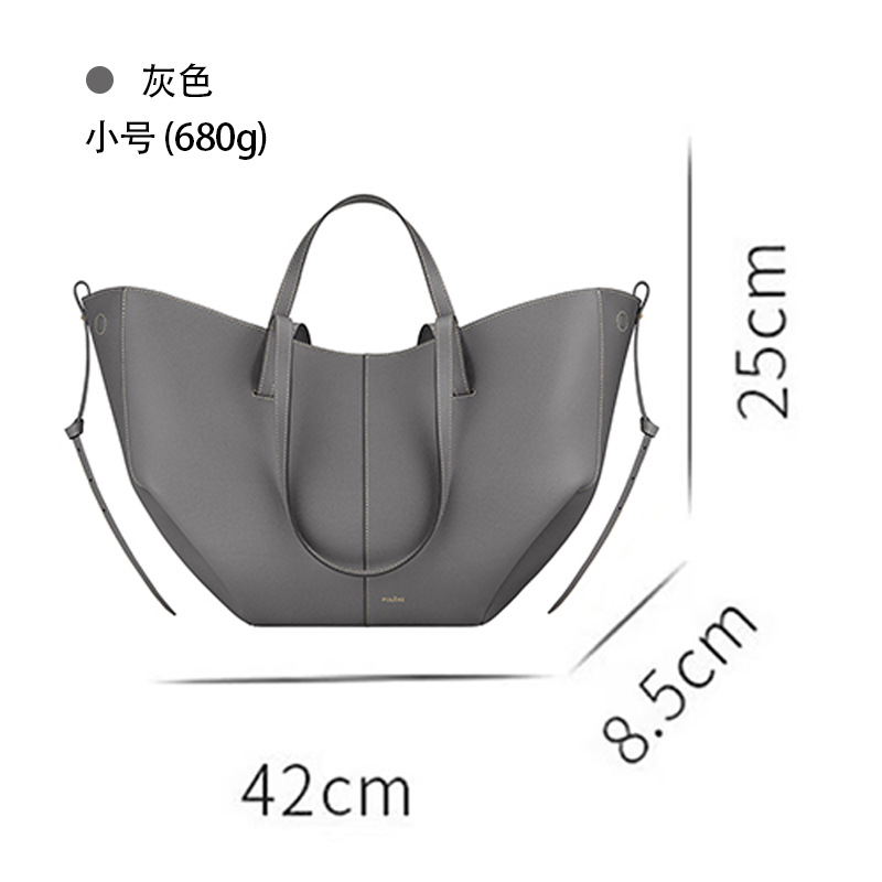 クロスボーダー高バージョン本革POEIVE大容量ショッピングバッグ片肩手提げトート翼女性カバンシワバッグ