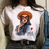 Fashionable summer jacket, cute T-shirt, round collar