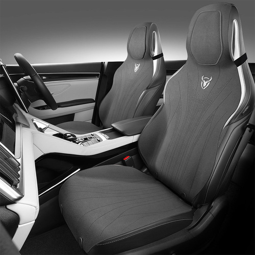 Car seat cushion integrated sports seat cover for all seasons, ultra-thin suede leather, ventilated and breathable saddle pad, one piece