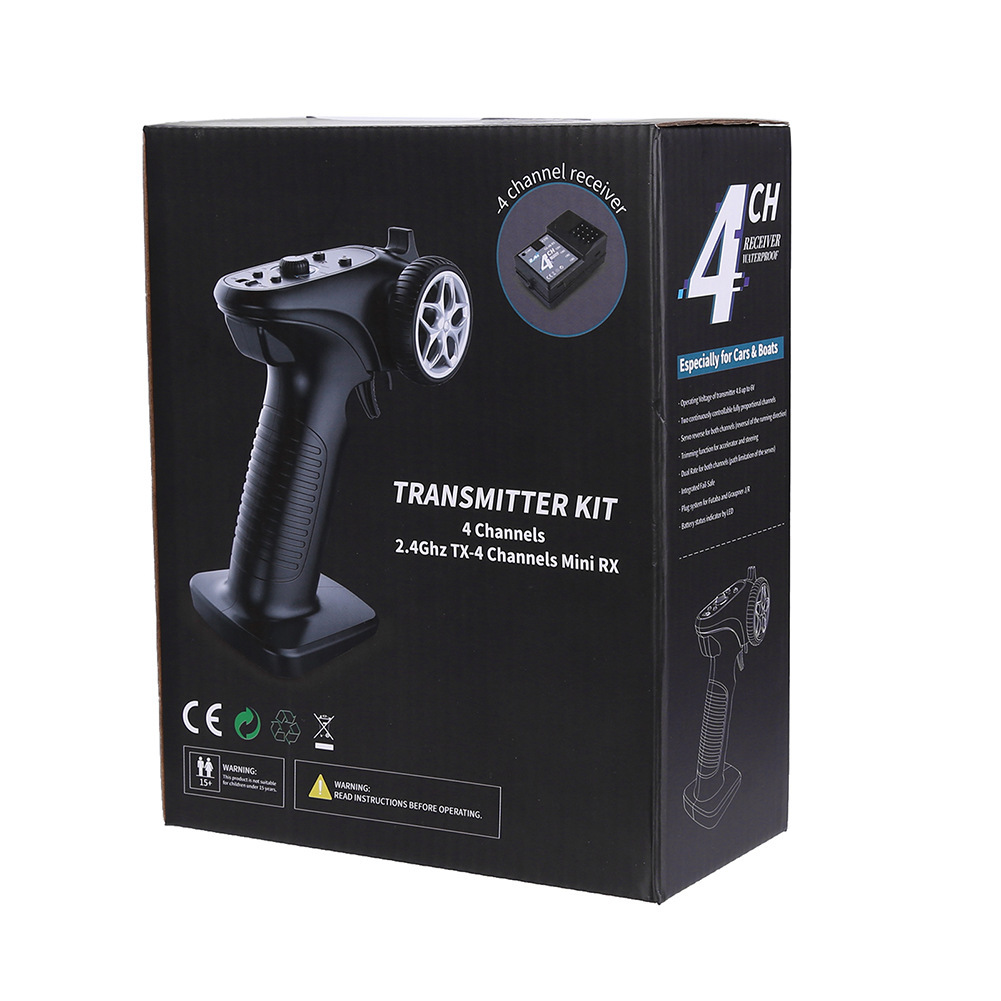 Hobbyfans GA-4H-TX canal de control remoto 2,4g modelo coche RC juguete coche barco 4 canal control pistola