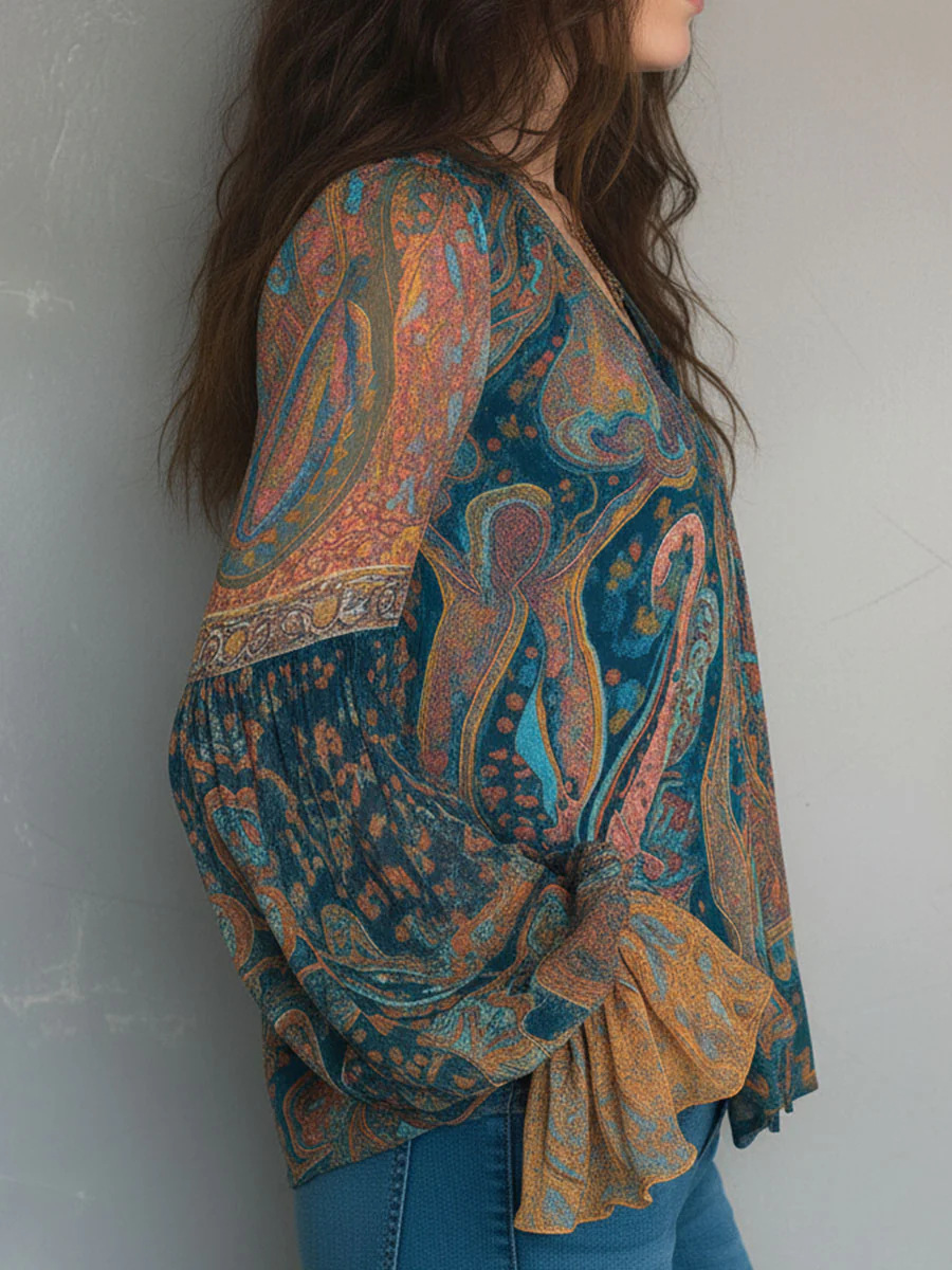 2026 Cross-Border European And American Independent Site Casual Vacation Bohemian Ethnic Style Printed_ecoleips.com