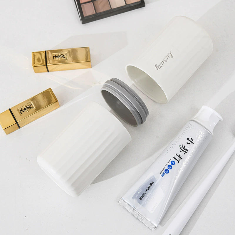 Toothbrush, handheld storage system for traveling, three-in-one