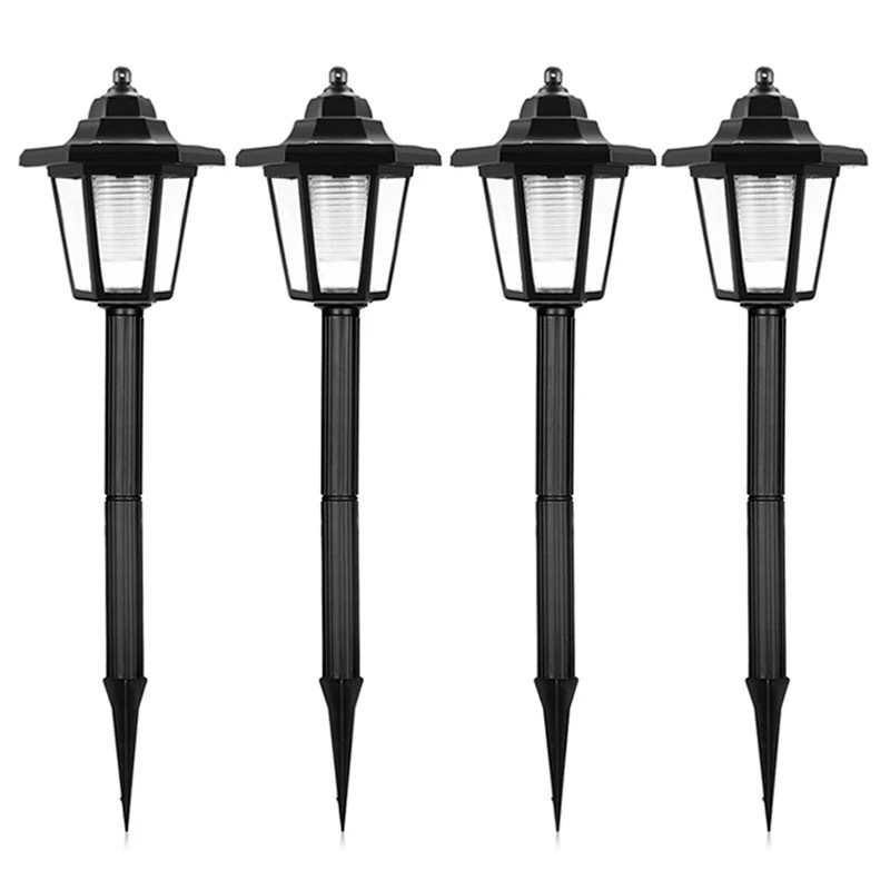 太阳能庭院六角灯六角宫廷插地灯太阳能户外草坪灯花园装饰灯节能