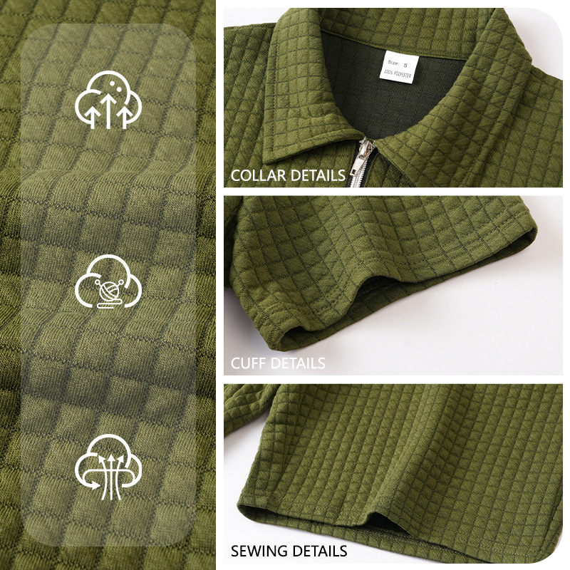 Transfronterizos Amazon verano nuevo hombre pequeño cuadrícula polo camisa de manga corta pantalones cortos trajes deportivos casuales