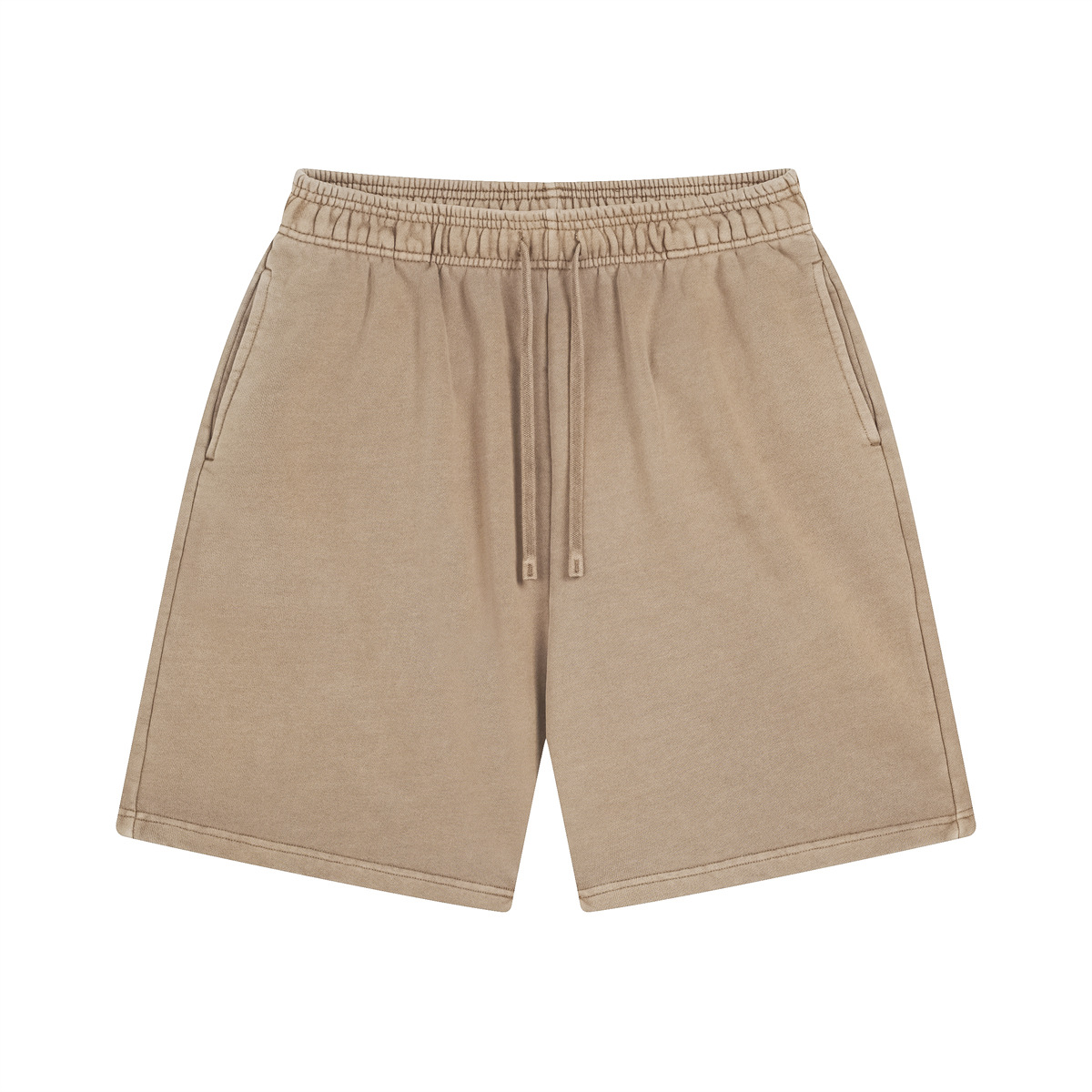 Conjunto de ropa de verano para hombre, de manga corta, fina, lavada y teñida, estilo urbano, desgastada, de marca, con pantalones cortos deshilachados, conjunto para pareja. image 13