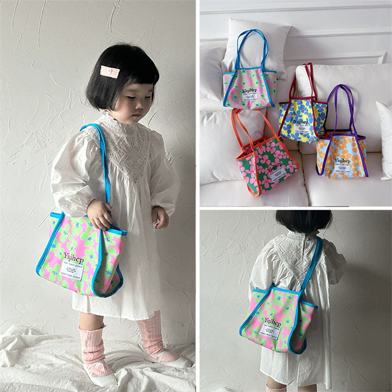 Южнокорейские товары, свежая сумка через плечо, аксессуар, цветочный принт, семейный стиль