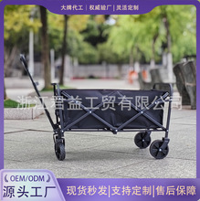 户外露营推车摆摊营地拖车野营车折叠便携小号拖车野餐手杆拉车