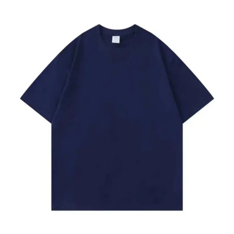 260g 32 algodón pesado algodón camiseta gruesa opaca manga corta suelta escote pequeño color sólido media manga camisa de fondo