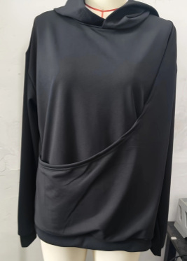 Women's Loose Casual Pullover Hoodie With Pet Pouch For Spring_voghion.com