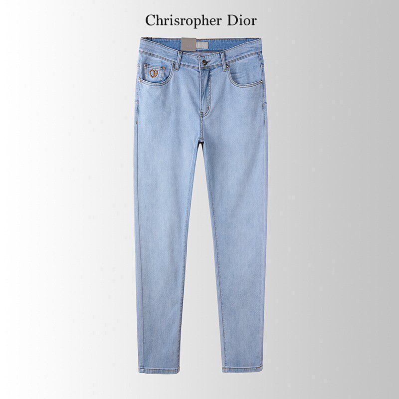 Discount Upgrade Cd Classy Light-Colored Jeans Men's Summer Thin Straight Slim Fit Versatile New Men's Casual Pants