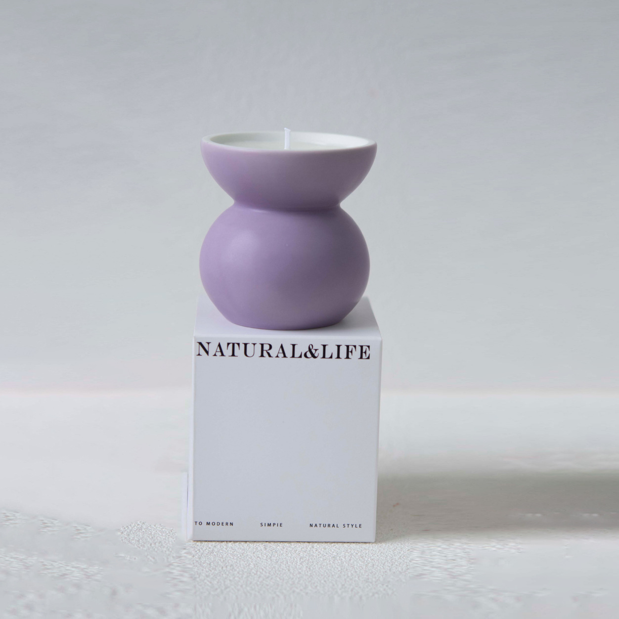 Estilo hecho a mano cerámica avanzada aceite esencial aromaterapia púrpura taza cera regalo de Año Nuevo novias cumpleaños regalo del cliente