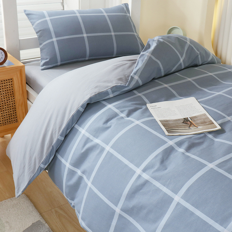 Edredón, ropa de cama, juego completo de algodón, juego completo de ropa de cama, juego de seis piezas, juego de tres piezas de colchón de dormitorio para estudiantes universitarios individuales