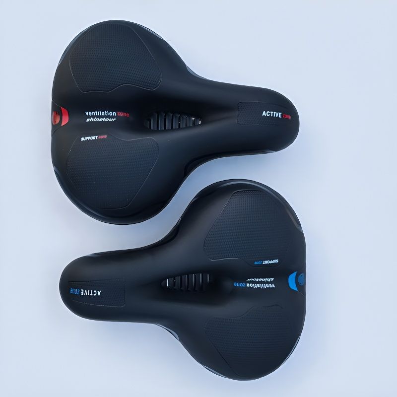 Fabricantes de cojín de asiento grueso de bicicleta transfronteriza cojín de asiento de bicicleta de montaña asiento de absorción de impactos transpirable accesorios de conducción silla de trasero grande