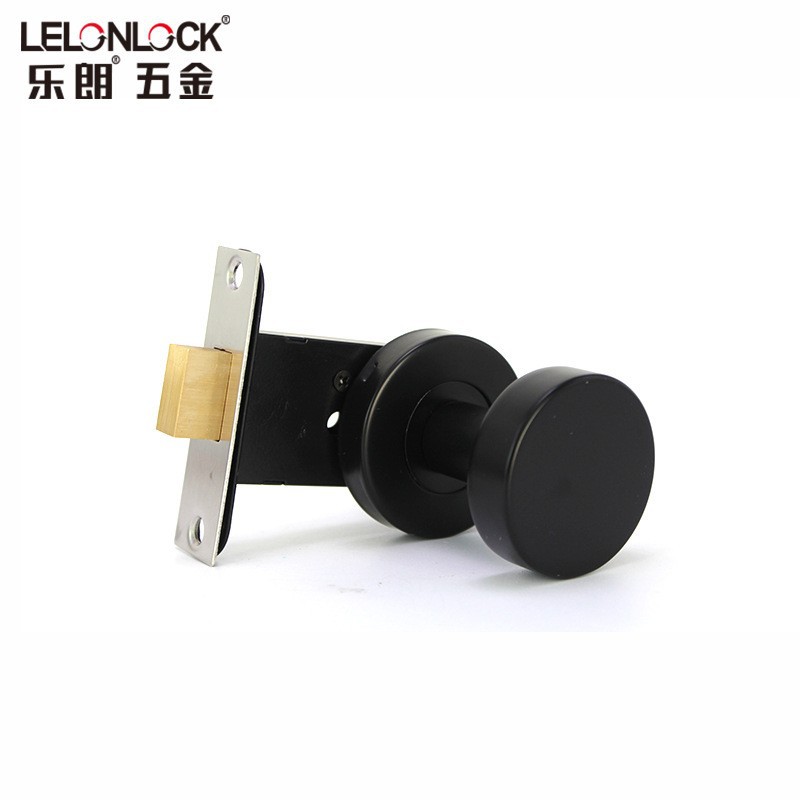 Cerradura redonda de un solo lado de aleación de zinc cerradura de puerta invisible cerradura esférica simple cerradura interior cerradura de pared de fondo cerradura de dormitorio cerradura oculta