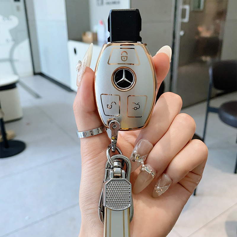 メルセデスベンツ e300l キーカバー c260l 車 c200l シェル a200l バックル GLc バッグ GLa200e クラス GLe350 に適しています。|undefined