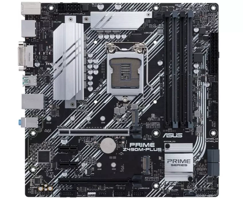 [Для PRIME Z490M-PLUS материнская плата с разъемами LGA1200, DDR4, охлаждение]