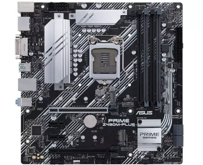 [Для PRIME Z490M-PLUS материнская плата с разъемами LGA1200, DDR4, охлаждение]