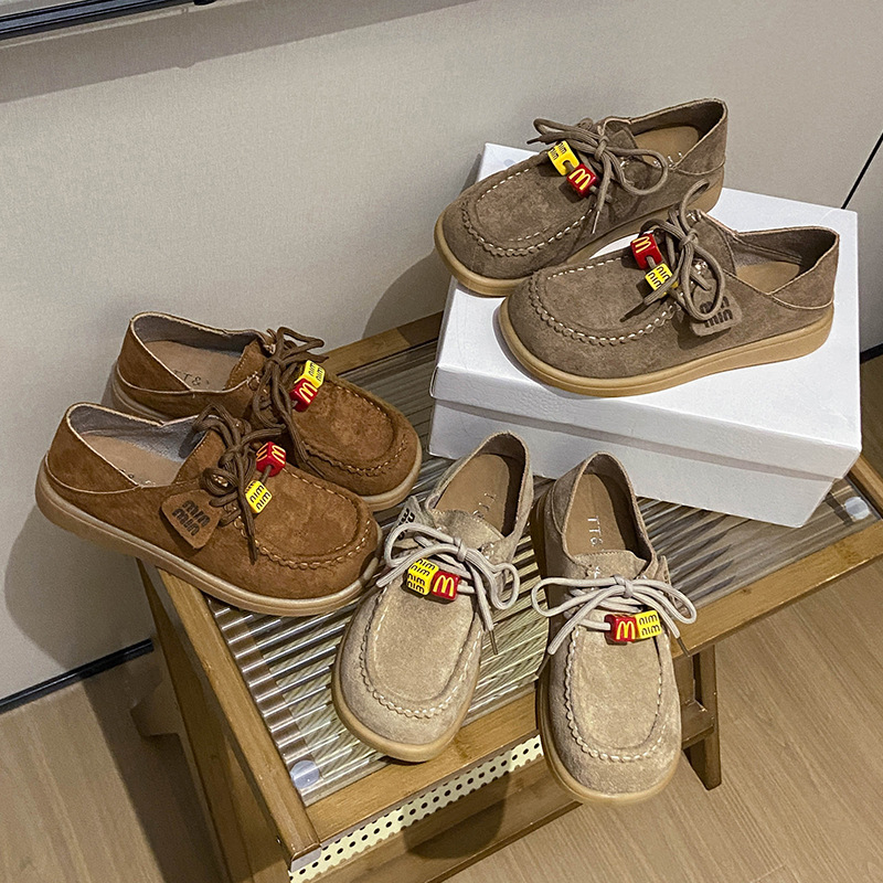 2025新款复古包头勃肯鞋袋鼠一脚蹬厚底时尚女包头半拖两穿单鞋