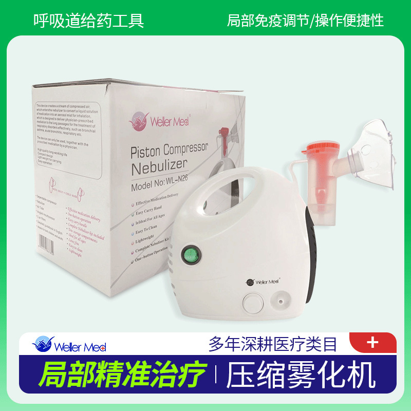 Foreign Trade Export Customized Compression Atomizer with Adult and Kidsren's Mask Mouthpiece Home Rehabilitation Oxygen Pump