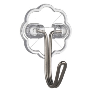 Factory bathroom strong adhesive hook stall wholesale seamless transparent hook nail-free clothes magic hook